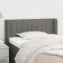 Cabecero de tela gris oscuro 93x16x78/88