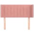Cabecero de terciopelo rosa 83x16x78/88
