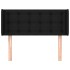 Cabecero de tela negro 83x16x78/88