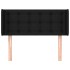 Cabecero de tela negro 93x16x78/88