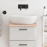 Encimera de baño madera maciza sin tratar 40x50x2