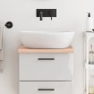 Encimera de baño madera maciza sin tratar 40x60x2 cm
