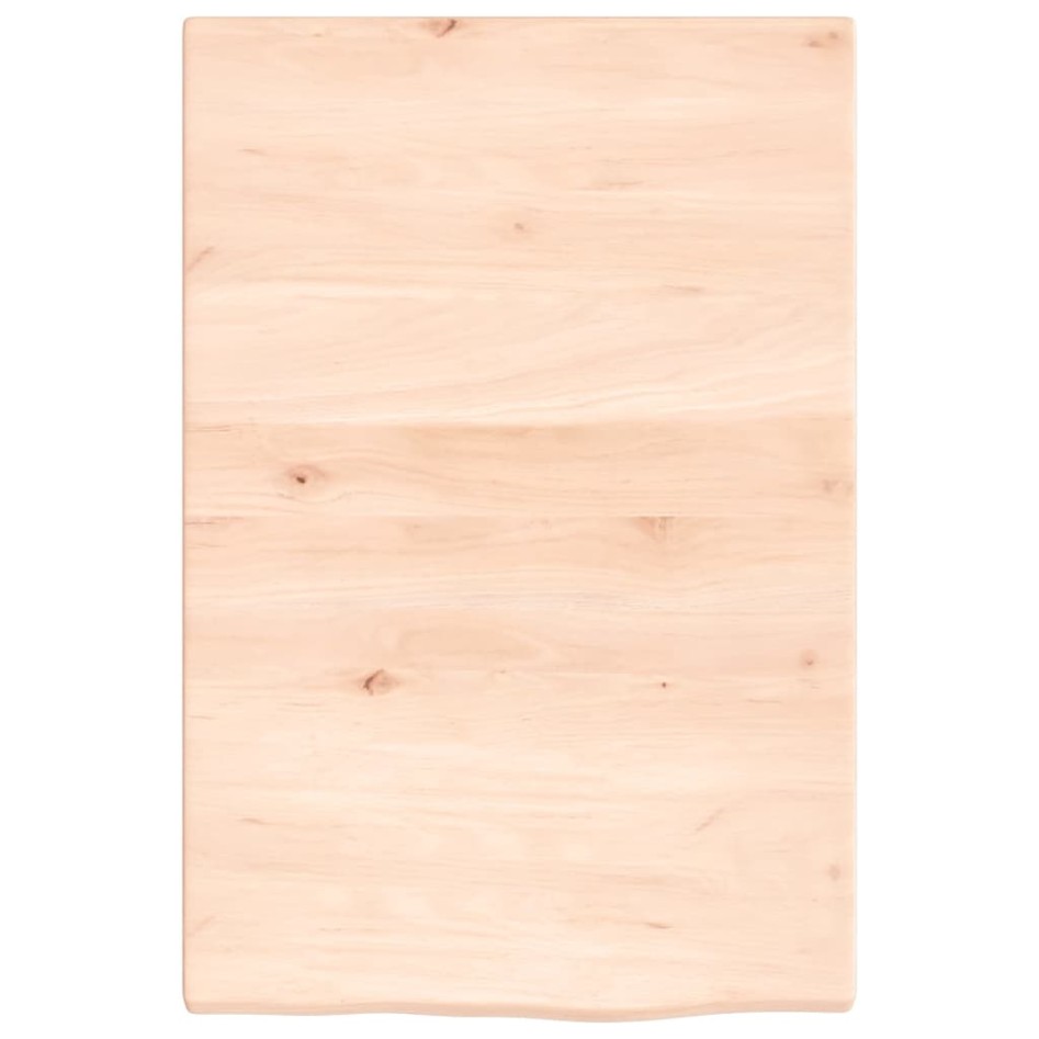 Encimera de baño madera maciza sin tratar 40x60x2