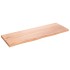 Encimera de baño madera maciza tratada marrón claro 80x30x2
