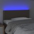 Cabecero con LED de tela gris taupe 80x5x78/88