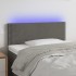 Cabecero con LED de terciopelo gris oscuro 80x5x78/88