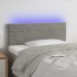 Cabecero con LED de terciopelo gris claro 80x5x78/88
