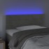 Cabecero con LED de terciopelo gris claro 80x5x78/88