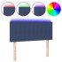 Cabecero con LED de tela azul 90x5x78/88