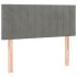 Cabecero con LED de terciopelo gris claro 90x5x78/88