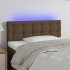 Cabecero con LED de tela marrón oscuro 100x5x78/88