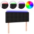Cabecero con LED de tela negro 90x5x78/88