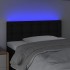Cabecero con LED de tela negro 90x5x78/88