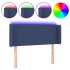 Cabecero con LED de tela azul 83x16x78/88