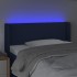 Cabecero con LED de tela azul 83x16x78/88