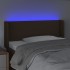 Cabecero con LED de tela marrón oscuro 93x16x78/88