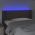 Cabecero con LED de tela gris taupe 83x16x78/88