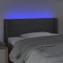 Cabecero con LED de tela gris oscuro 83x16x78/88