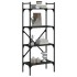 Librería de 4 estantes madera ingeniería negro 56x31,5x138,5