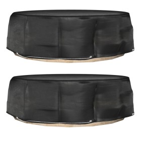 Fundas para muebles de jardín 2 uds 10 ojales redonda