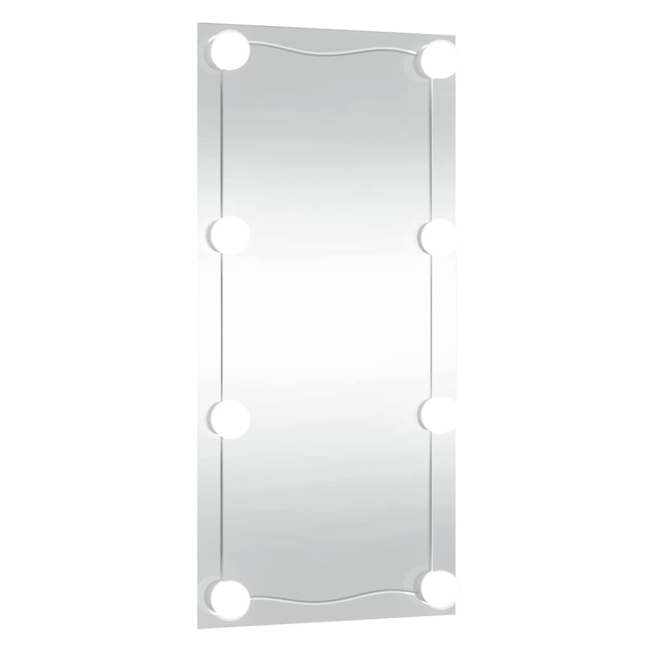 Espejo de pared con luces LED vidrio rectangular 30x60