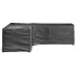 Fundas muebles jardín forma de L 2 uds 16 ojales 250x250x70