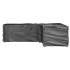 Fundas muebles jardín forma de L 2 uds 16 ojales 250x250x70