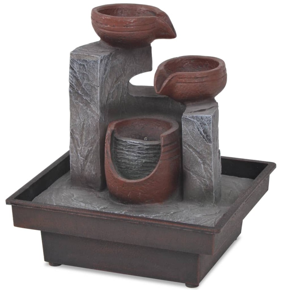 Fuente de interior con luz LED