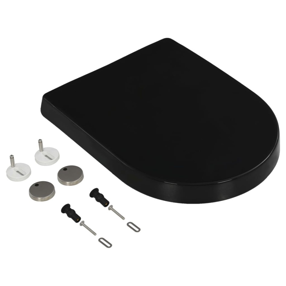 Tapa de inodoro de cierre suave y desenganche rápido