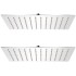 Cabezal de ducha efecto lluvia 2 pzs acero inoxidable 20x30