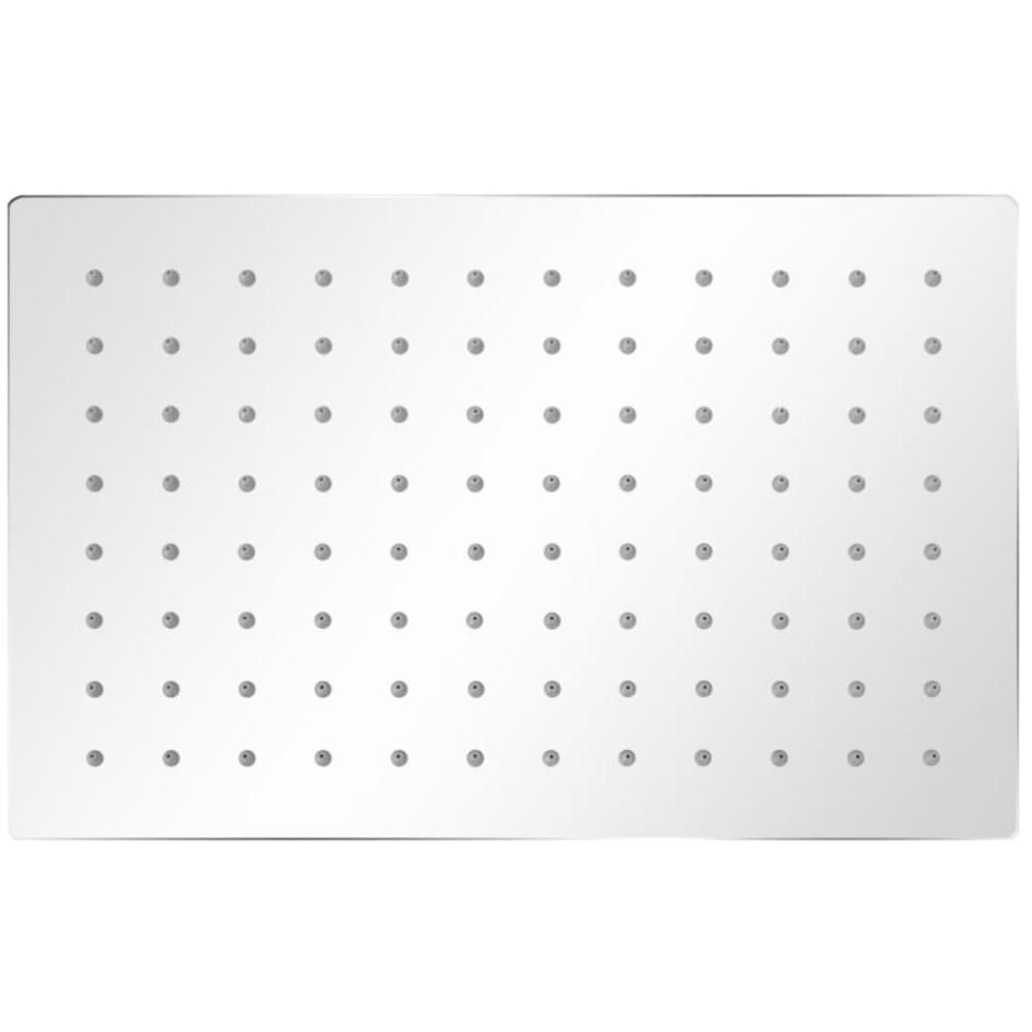 Cabezal de ducha efecto lluvia 2 pzs acero inoxidable 20x30