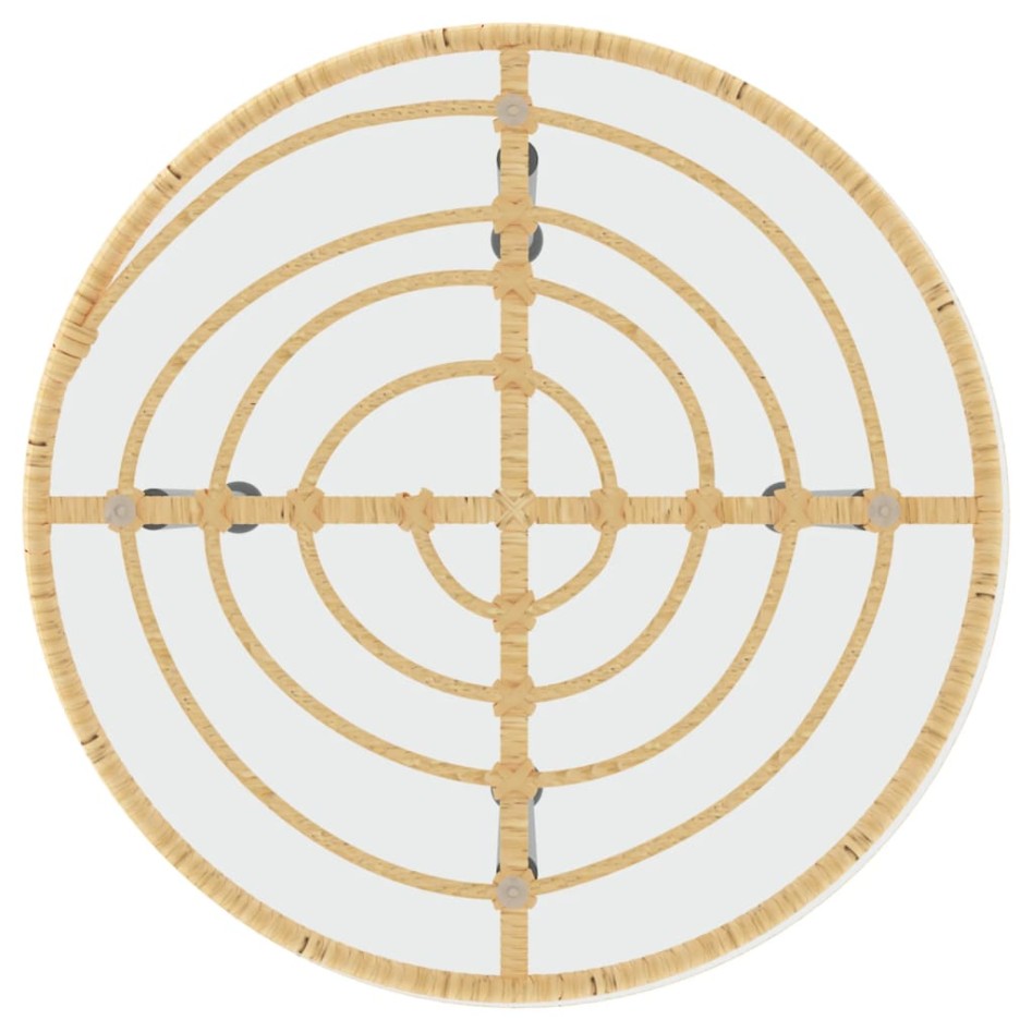 Mesa de comedor de vidrio templado y acero 50