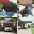 Toldo de vela triangular tela Oxford blanco 3,6x3,6x3,6