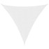 Toldo de vela triangular tela Oxford blanco 4,5x4,5x4,5