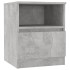 Mesita de noche madera ingeniería gris hormigón 40x40x50
