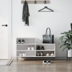 Mueble zapatero madera contrachapada blanco 102x36x60 cm