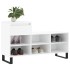 Mueble zapatero madera contrachapada blanco brillo 102x36x60