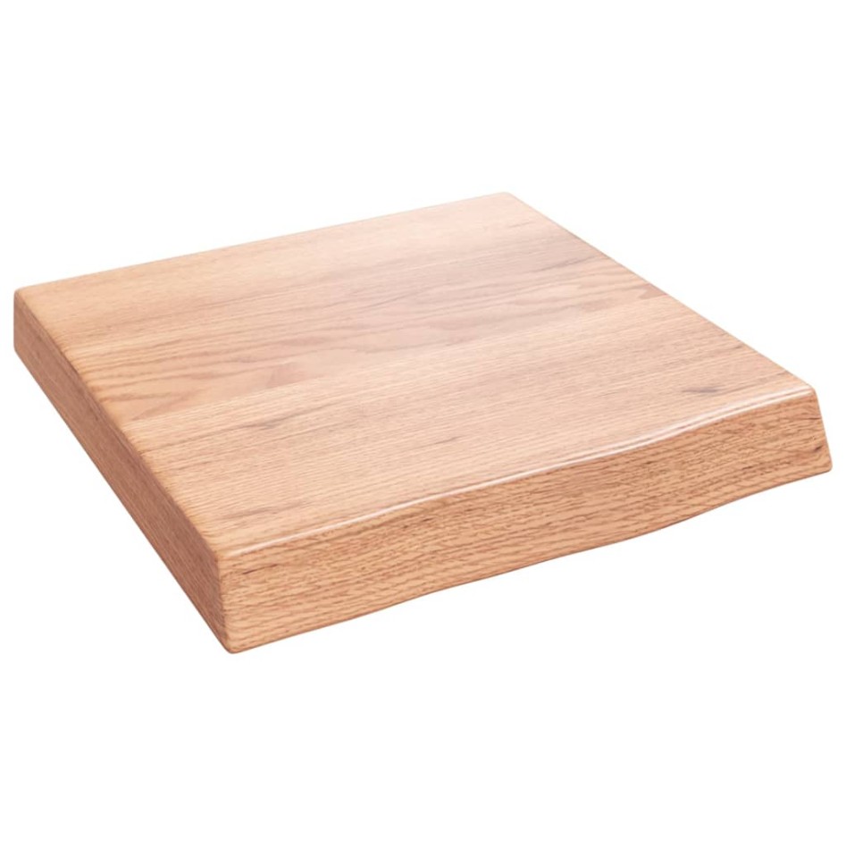 Encimera baño madera maciza tratada marrón claro 40x40x(2-6)