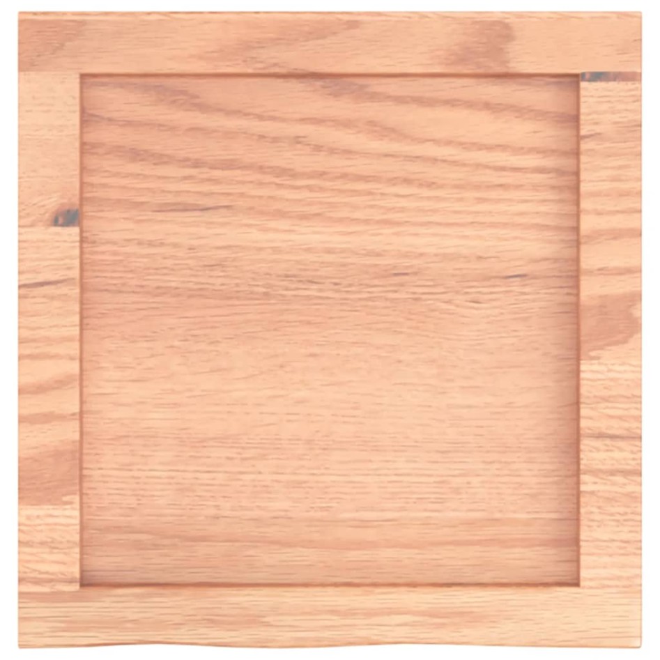Encimera baño madera maciza tratada marrón claro 40x40x(2-6)