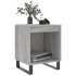 Mesita de noche 2 uds madera ingeniería gris Sonoma 40x35x50