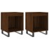 Mesitas noche 2 uds madera ingeniería marrón roble 40x35x50