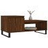 Mesa de centro madera contrachapada roble marrón 100x50x45