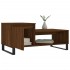 Mesa de centro madera contrachapada roble marrón 100x50x45