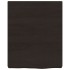 Encimera de baño madera tratada marrón oscuro 40x50x(2-6)