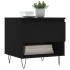 Mesa de centro madera de ingeniería negro 50x46x50