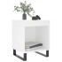 Mesita de noche madera contrachapada blanco 40x35x50