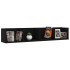 Estante de pared para CD contrachapada negro 100x18x18