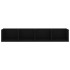 Estante de pared para CD contrachapada negro 100x18x18
