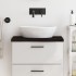 Encimera de baño madera tratada marrón oscuro 60x30x(2-4)