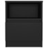 Mesita de noche madera contrachapada negro 40x40x50